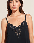 Model wears Naya TENCEL™ Modal Chemise in Black.