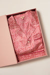 Inez Washable Silk Printed Short PJ Set - Leopard Haute Red/Haute Red