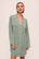 Model is wearing Gisele TENCEL™ Modal Sleepshirt in Eucalyptus/Ivory