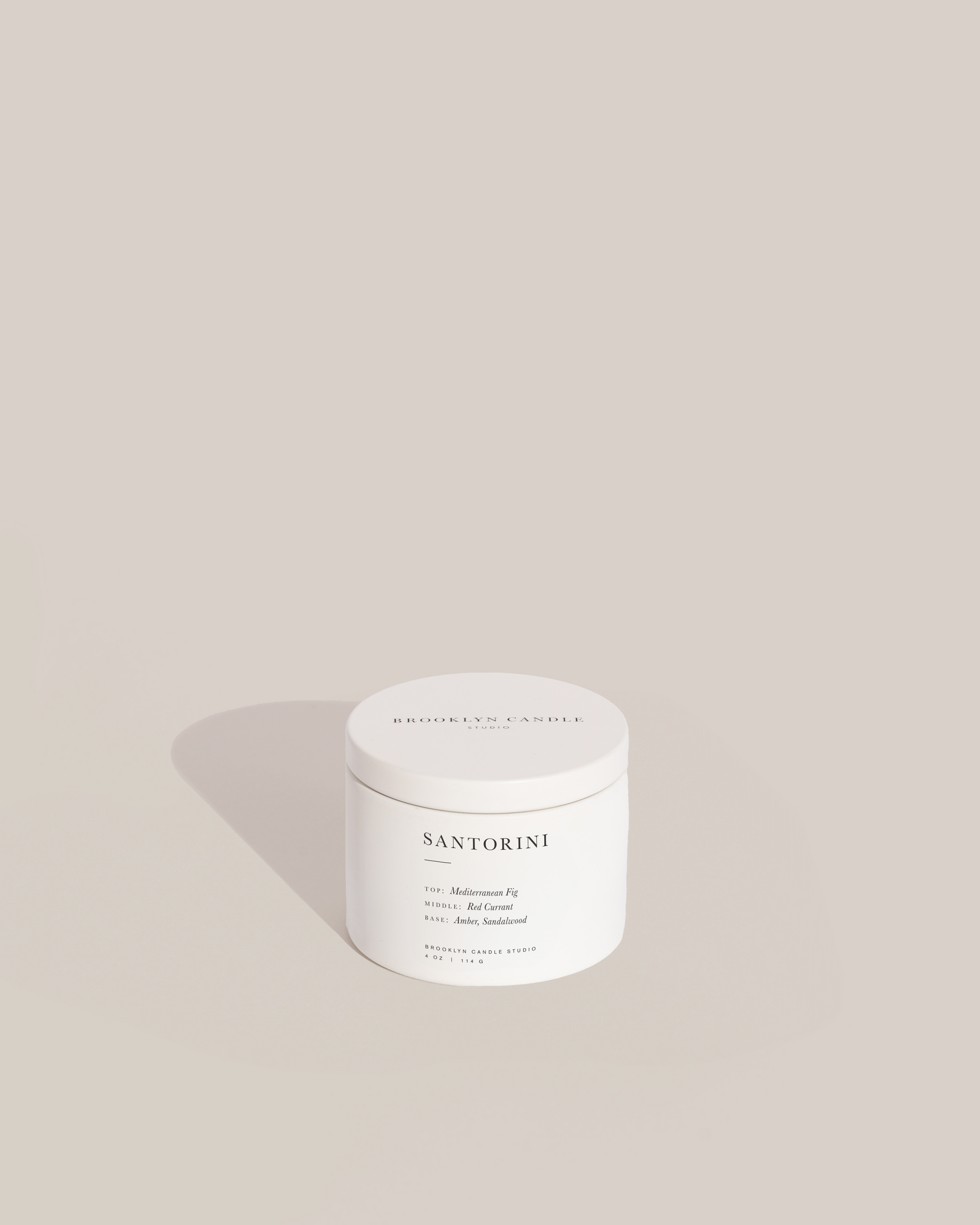 Image of Brooklyn Candle Tin Travel Candle in Santorini 