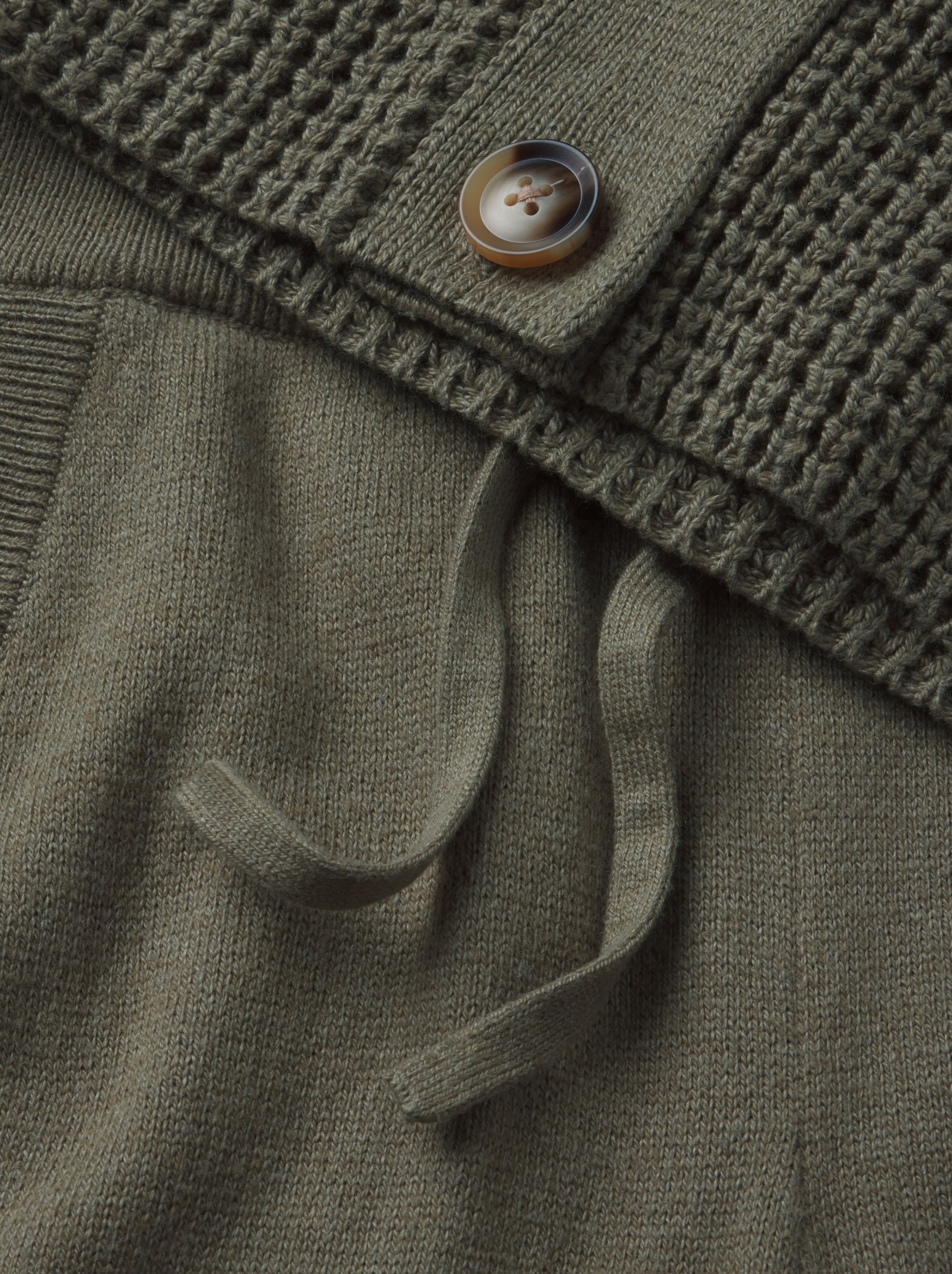 Image detail of Recycled Sweater in Smokey Olive