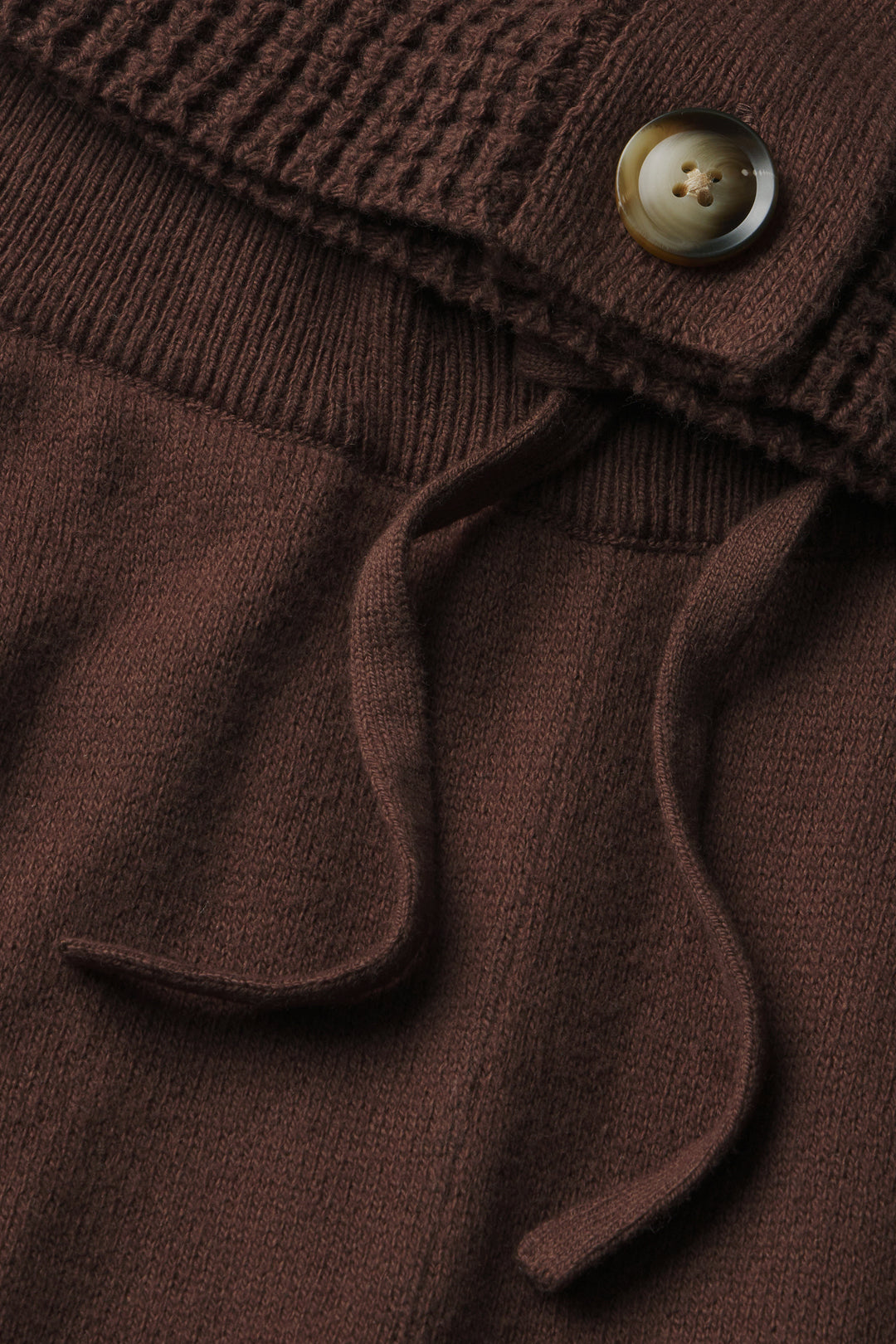 image of recycled sweater in chocolate
