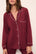 Model wears Gisele TENCEL™ Modal Long PJ Set in Cabernet/Ivory/