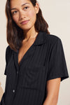 Gisele TENCEL™ Modal Rib Relaxed Short PJ Set - Black
