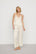 Model is wearing Washable Silk with Lace Embroidery Cami & Pant PJ Set in Ivory