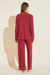 Gisele TENCEL™ Modal Long PJ Set - Sangria/Ivory
