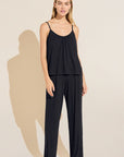 Model wears Gisele TENCEL™ Modal Cami & Pant PJ Set in Black.