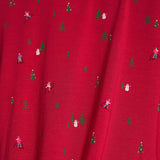 Eberjey Gisele Printed TENCEL™ Modal Long PJ Set - Apres Ski Haute Red/Ivory