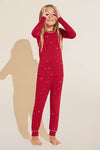 Kids TENCEL™ Modal Unisex Long PJ Set - Apres Ski Haute Red/Ivory