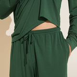 Eberjey Henry TENCEL™ Modal Long PJ Set - Forest Green
