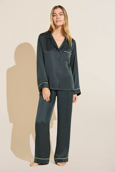 Inez Washable Silk Long PJ Set – Eberjey