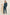 Flannel Long PJ Set - Windowpane Plaid True Navy