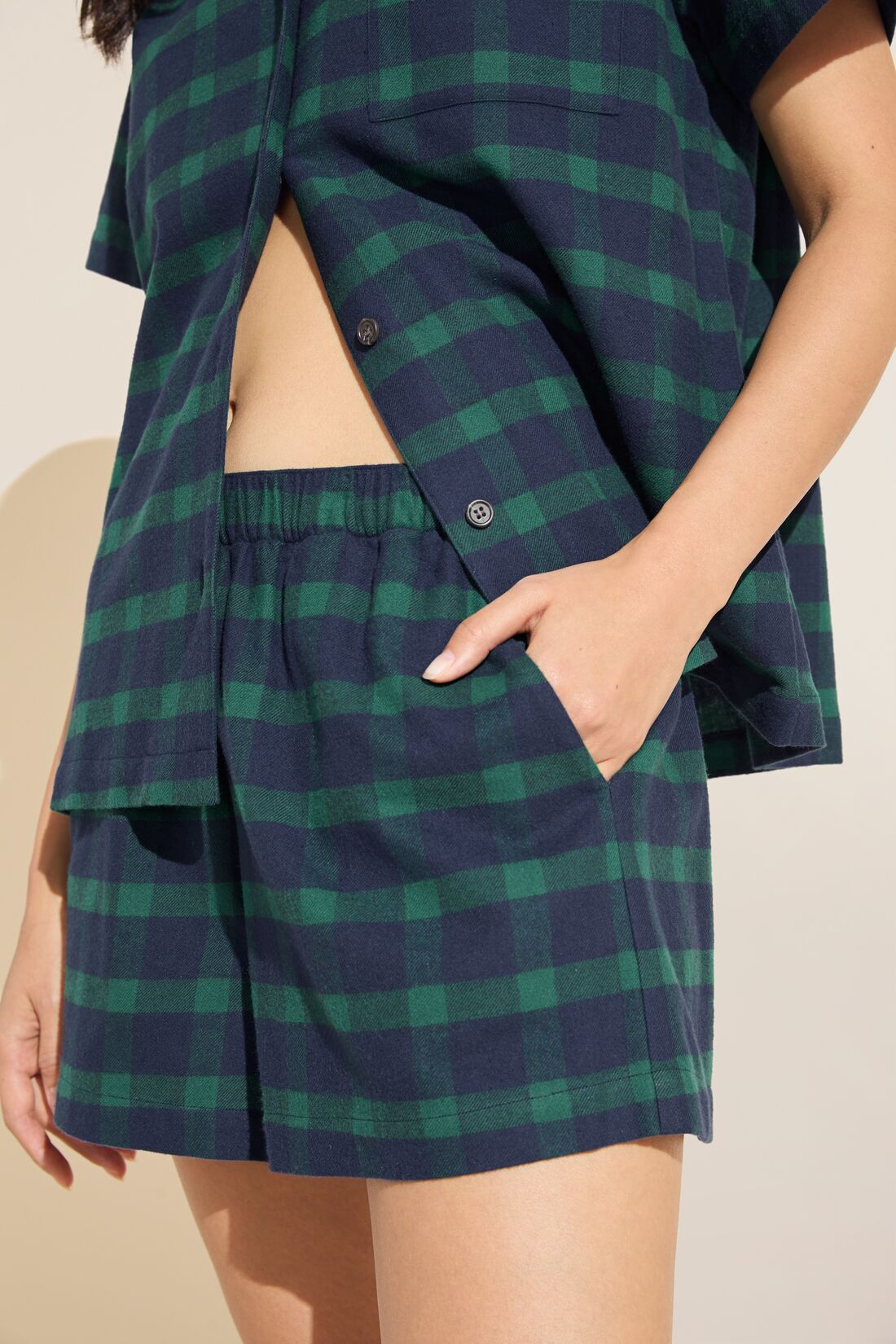 Flannel Short PJ Set