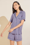 Gisele TENCEL™ Modal Relaxed Short PJ Set - Delphinium/Nightshadow Blue