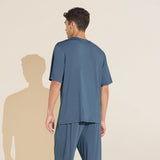 Eberjey Henry TENCEL™ Modal Short Sleeve & Pant PJ Set - Coastal Blue