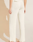 Model wears Pointelle Pant in Ivory.