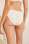 Soft Stretch Recycled Lace High Leg Brief - Ivory