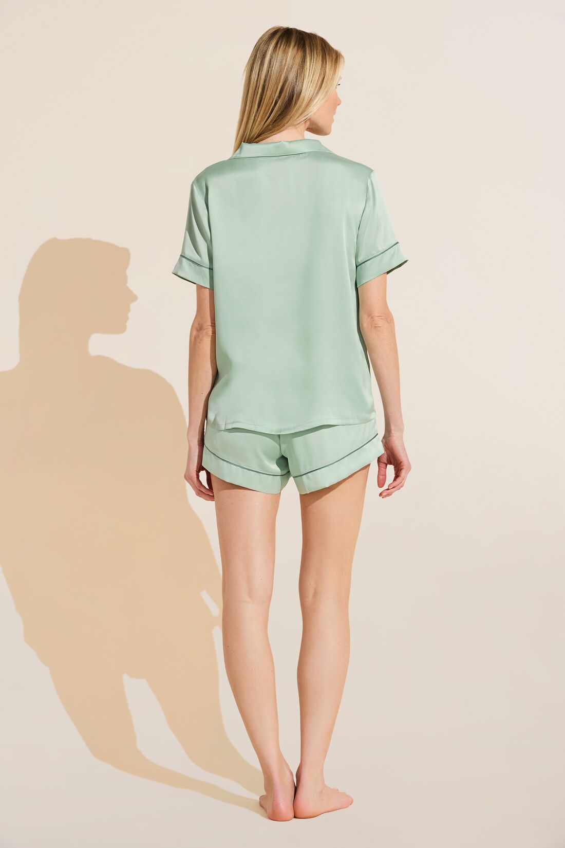 Buy Green Silky-satin Lounge Wear Set, Bra & Shorts Pajama Set Online in  India 