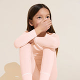 Eberjey Kids TENCEL™ Modal Unisex Long PJ Set - Petal Pink/Ivory