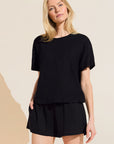 Organic Linen Knit Short Sleeve T-Shirt