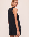 Model wears Gisele TENCEL™ Modal Everyday Tank in black.