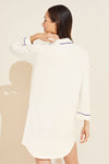Gisele TENCEL™ Modal Sleepshirt - Pure Ivory/Navy