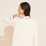 Eberjey Gisele TENCEL™ Modal Sleepshirt - Pure Ivory/Navy