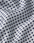 Image of Tile Square Gray Dawn Washable Silk Fabric