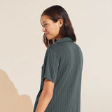Eberjey Gisele TENCEL™ Modal Rib Relaxed Short PJ Set - Kelp