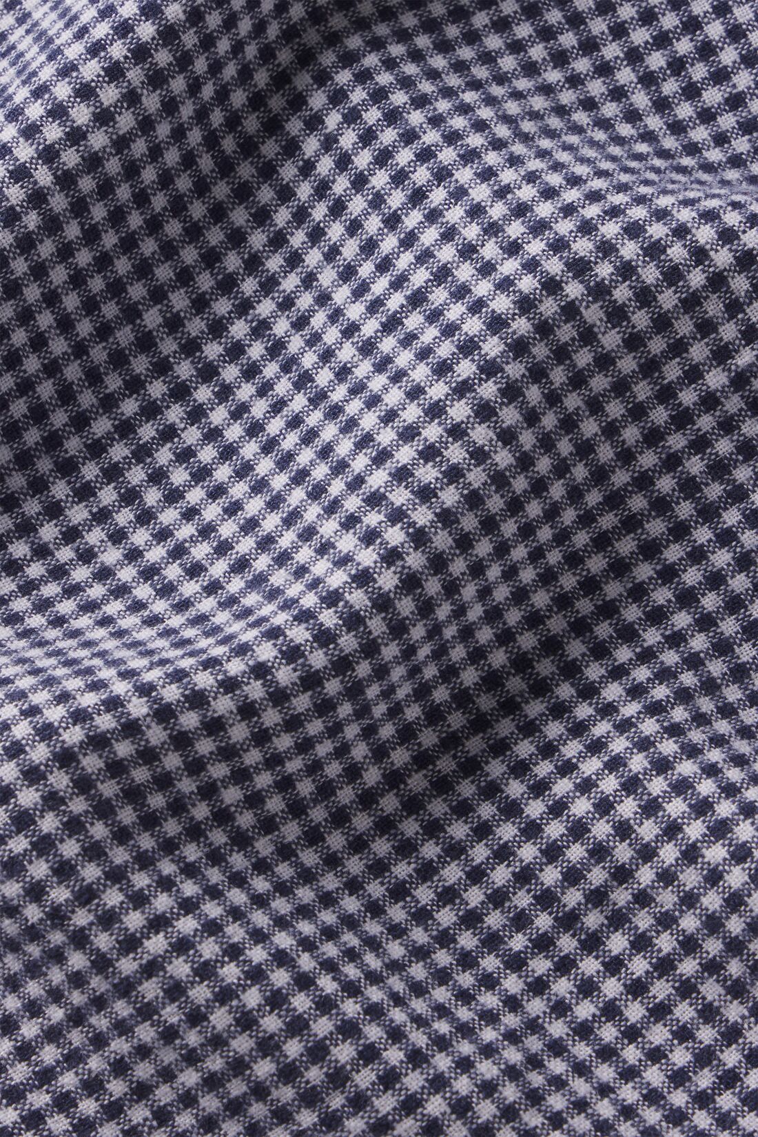 Image of fabric swatch in Gingham Navy/White