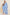 Kids TENCEL™ Modal Unisex Long PJ Set  - Nordic Stripes Vista Blue/Ivory