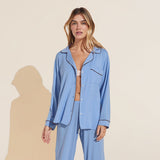 Eberjey Gisele TENCEL™ Modal Long PJ Set - Vista Blue/Java