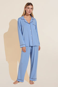 Gisele TENCEL™ Modal Long PJ Set - Vista Blue/Java - Eberjey