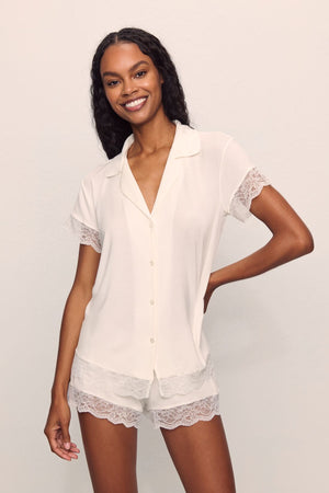 Malou TENCEL™ Modal Shortie Short PJ Set