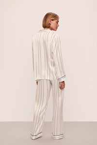 Inez Washable Silk Printed Long PJ Set