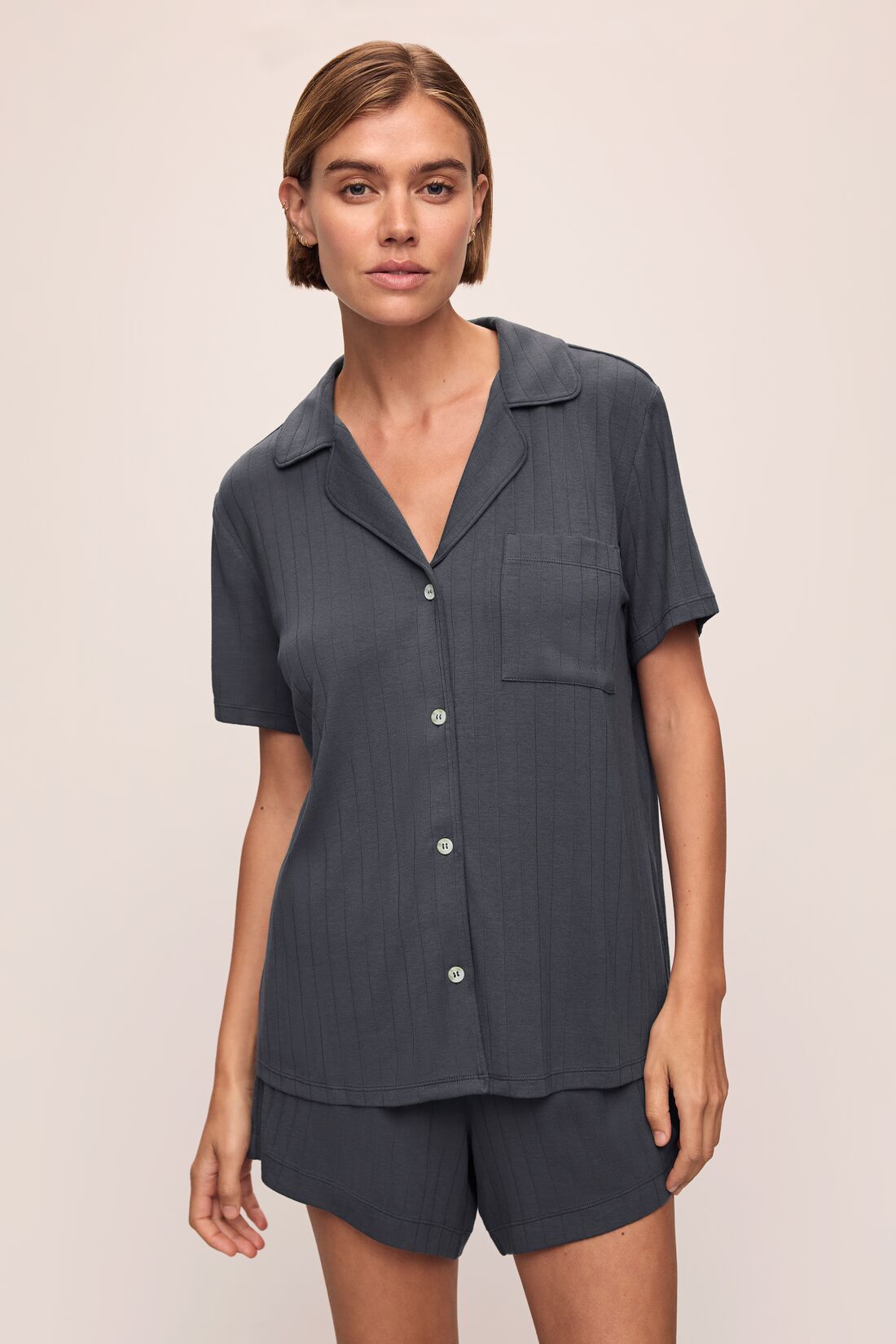 Gisele TENCEL Modal Rib Relaxed Short PJ Set