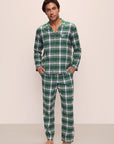 Men's Flannel Long PJ Set