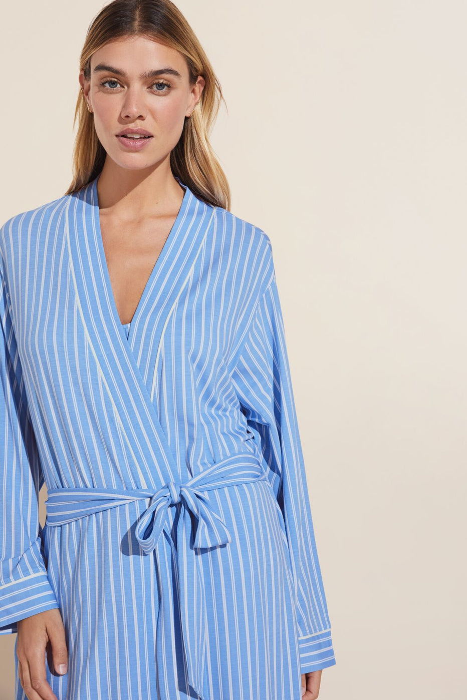 Gisele Printed TENCEL™ Modal Long Robe – Eberjey