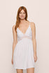 Model Is Wearing Mariana Chemise In White