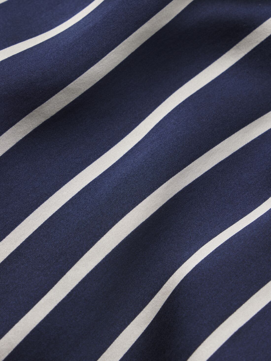 Image of Classic Stripe Navy/Ivory Fabric and Print detail.