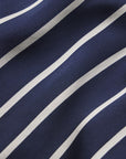 Image of Classic Stripe Navy/Ivory Fabric and Print detail.