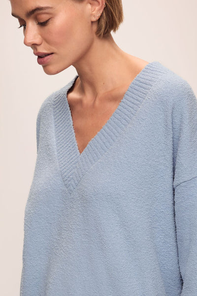 スウェット・トレーナー Blue V-neck Wool Sweater With Lyre Low_Res-T2032LV_WEDGB-S_grande