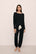 Model Is Wearing Gisele Slouchy Set In Black/Ivory