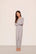 Model is wearing Kids Printed TENCEL™ Modal Unisex Long PJ Set  in  Geo