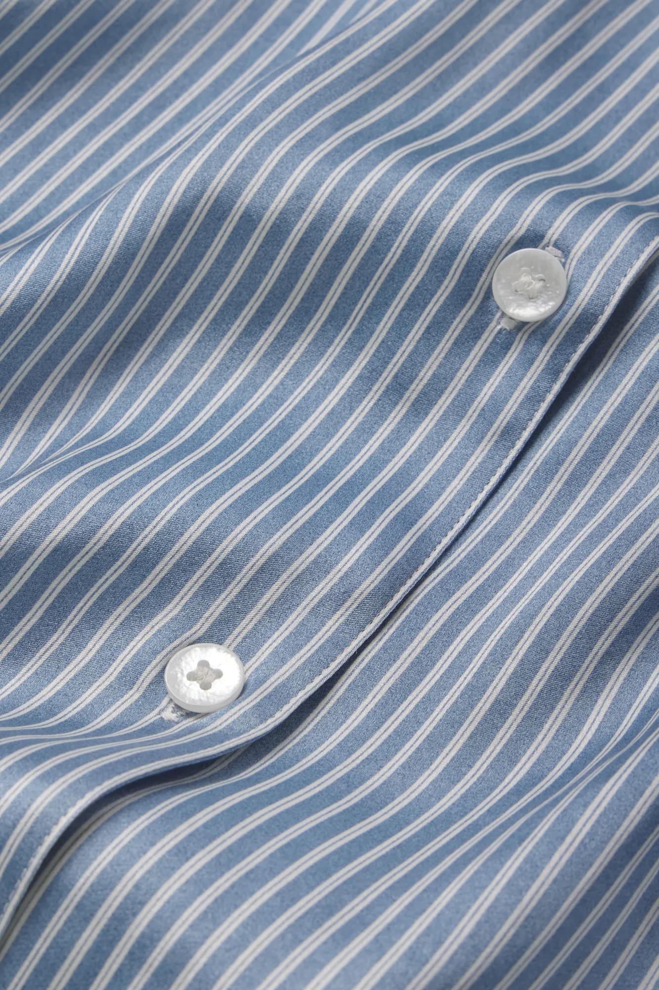 Inez Washable in Duo Stripe Slate Blue/Ivory