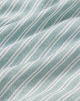 Nautico fabric image in Regatta Stripe Seagrass/White
