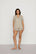 Model is wearing Gisele Printed TENCEL™ Modal Relaxed Short PJ Set in Hourglass Sunbeam/Navy