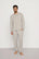 Model is wearing Henry TENCEL™ Modal Long PJ Set in Heather Grey