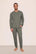 Model is wearing Henry TENCEL™ Modal Long PJ Set  in Smokey Olive