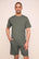 Model is wearing Henry TENCEL™ Modal Short PJ Set  in Smokey Olive